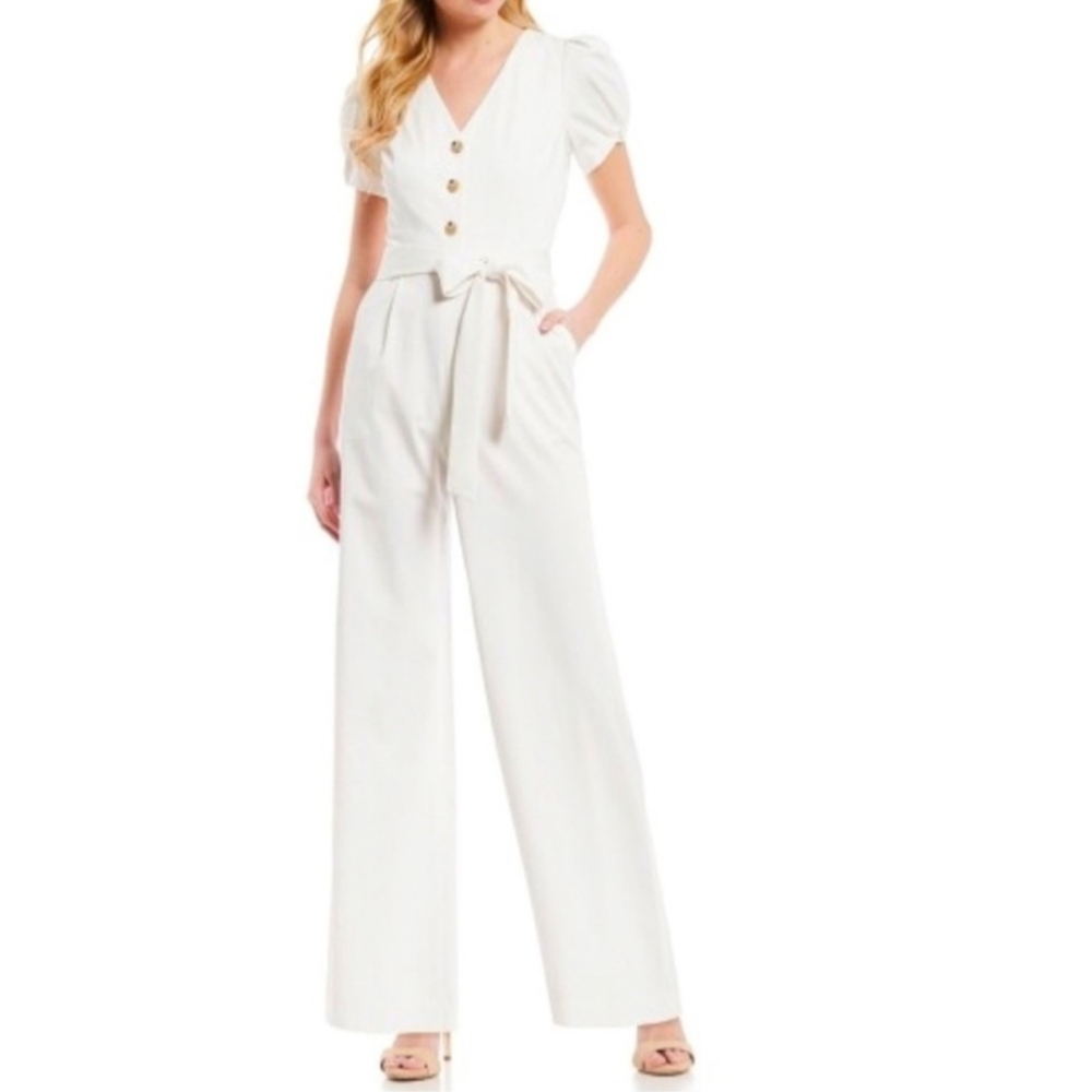 COPY - COPY - Antonio melani jumpsuit Janel sateen ivory size 0